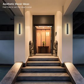 Brilagi - LED vonkajšie nástenné svietidlo LINEAR LED/8W/230V 3000K IP65 antracit