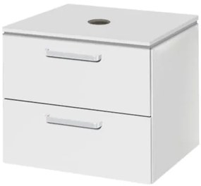 Kúpeľňová skrinka pod umývadlo Naturel Vario Dekor 54x45 cm biela VARIODESK60ZBIBL, 1 ks