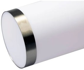 LED RGBW stmievateľná vonkajšia lampa LIVIA 1xE27/6,5W/230V 100 cm IP44 strieborná