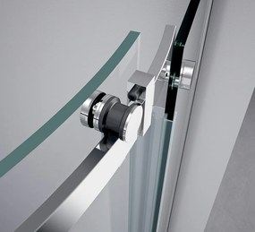 Polysan Polysan, THRON ROUND štvrťkruhová sprchová zástena 900x900mm, číre sklo, ľavá, TL2690-5005