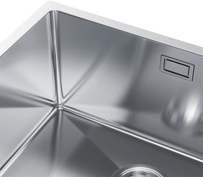 Erga HD, 1-komorový oceľový drez 490x440x210 mm, oceľová, ERG-MLS-HD4944