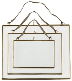 Kovový rámček na stenu v zlatej farbe 25x20 cm – Rex London