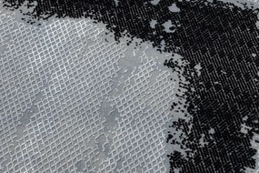 Dywany Łuszczów, Kusový koberec Core A004 Frame black/light grey, 160x220, šedá, chodba / predsieň