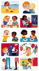 Magnetická skladačka – emócie