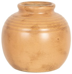Oranžovo hnedá váza Bruin - Ø 8 * 8 cm