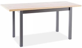 Jedálenský stôl Adam II 120 x 68 cm, dub artisan / čierna