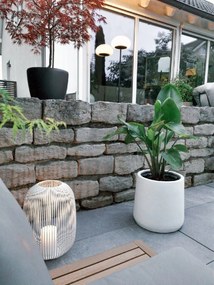 Kvetináč VEKRA, výška 40 cm, sklolaminát, biely