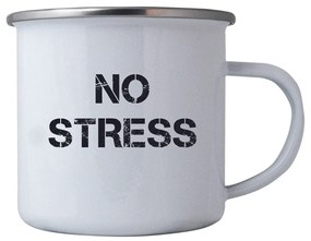 Bohemia Gifts Plechový hrnček - No stress, 350 ml