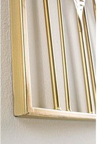 Kovová nástenná dekorácia 52,5x95 cm Adhira – Bizzotto