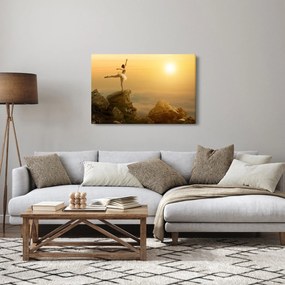 Obraz - Baletka na skale (90x60 cm)