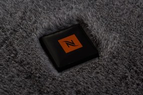 Kusový koberec RABBIT DELUXE - šedý - imitácia králičie kožušiny