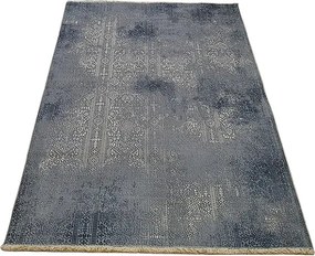 HU Modrý orientálny koberec Banco 1030-BLUE Rozmer: 60x110 cm