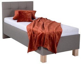 Čalúnená posteľ MARIA ONE 90x200 cm s matracom a úložným priestorom taupe