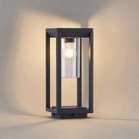 Lindby Estami stĺpiková lampa, 35 cm, tmavo-sivá
