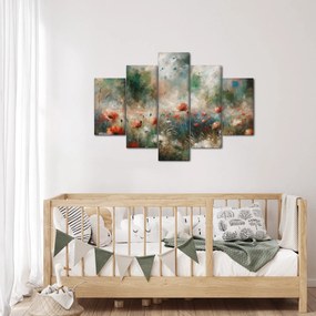Obraz – Abstrakcia poľa s makmi (150x105 cm)