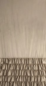 ZATEMŇOVACÍ ZÁVES NA KRÚŽKOCH CARLI 140X250 CM TMAVOBÉŽOVÁ