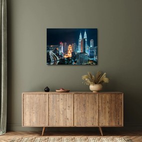Obraz - Noc v Kuala Lumpur (70x50 cm)