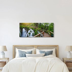 Obraz - Plitvické jazerá (120x50 cm)