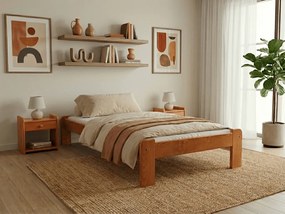 Posteľ Ada 80 x 200 cm, jelša Rošt: S lamelovým roštom, Matrac: Matrac COCO MAXI 20 cm