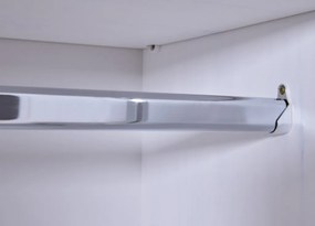 Šatníková skriňa Bastian, bielená borovica