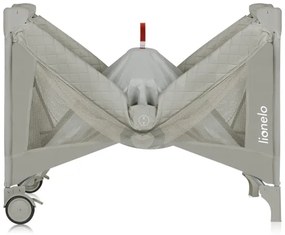 Lionelo - Cestovná postieľka FLOWER Cappuccino