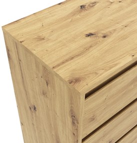 Komoda BOGAN 3S70, remeselne spracovaný dub