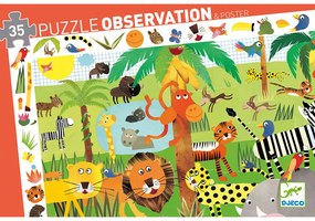Vyhľadávacie puzzle s plagátom – Jungle – 35 ks