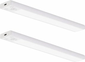 SADA 2x nabíjateľné LED osvetlenie nábytku so senzorom VIRO LED/1,2W/800 mAh 30cm CCT biela