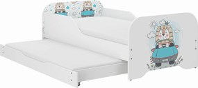 Wooden Toys Detská posteľ MIKI 160x80 KRÁĽ LEV s funkciou spania