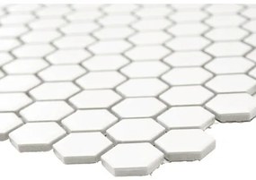Keramická mozaika HX 055 biela, matná 26 x 30 cm