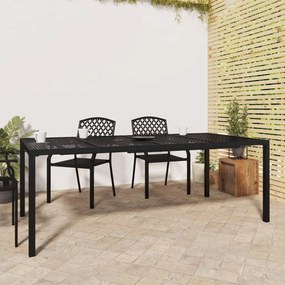 Záhradný stôl antracitový 200x100x72 cm oceľ 362747