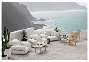 Béžová rozkladacia pohovka vhodná do exteriéru Karup Design Design OUT™ Hippo Beige