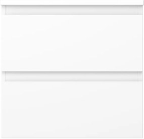 Mexen Orio, kúpeľňová skrinka 50 cm s hornou časťou, 2 zásuvky, biela matná, 91A10-05047-2-BFFC01