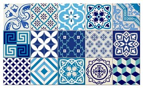 Sada 15 dekoratívnych samolepiek na stenu Ambiance Seaside, 15 × 15 cm