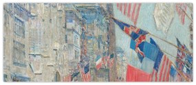 Obraz - Childe Hassam, Allies day, reprodukcia (120x50 cm)