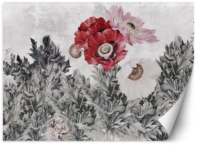 Gario Fototapeta Maľované červené maky v záhrade Materiál: Vliesová, Rozmery: 200 x 140 cm