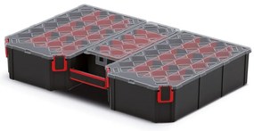 Kufríkový organizér 57,7 × 39 × 10,5 cm, prepážky, čierna