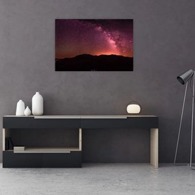 Obraz ružovej mliečnej cesty (90x60 cm)