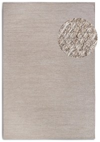 Béžový ručne tkaný koberec s prímesou vlny 120x170 cm Pradesh Linen White – Elle Decoration