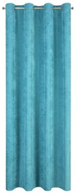 ZATEMŇOVACÍ ZÁVES NA KRÚŽKOCH JULIE 140X250 CM TYRKYSOVÁ