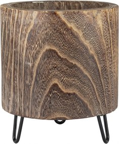 XXXLutz OBAL NA KVETINÁČ drevo, 25/22/22 cm - Kvety & kvetináče - 001131031502