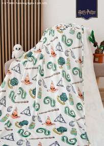 Deka mikroplyš Harry Potter 150 × 200 cm - Slizolin