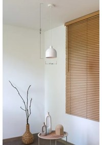 Duolla - Závesný luster na kábli IRONLINE 1xE27/15W/230V pr. 17 cm biely