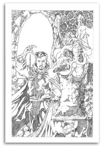 Gario Obraz na plátne Kresba Doctor Strange - Saqman Rozmery: 40 x 60 cm