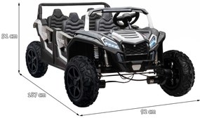 RAMIZ Vozidlo 4-osobové Buggy ATV RACING UTV2000 A033.LIION - biele