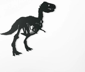 drevko Detská nálepka na stenu Kostra dinosaura Rozmer obrazu: 32 x 32,5 cm, Farba dekorácie: Čierna