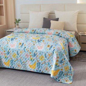Prehoz na posteľ SPRING TWEET, farebný Rozmer: 170 x 210 cm