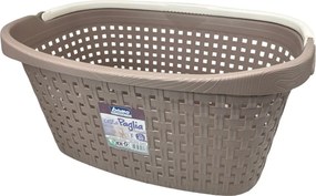 BAMA Kôš na bielizeň PAGLIA, 40 l, farba svetlo hnedá