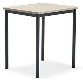 Stôl SONITUS PLUS, 700x600x760 mm, akustický HPL - jaseň, antracit