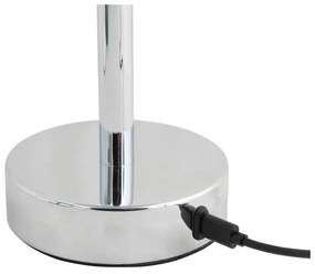 LED stolová lampa v striebornej farbe s kovovým tienidlom (výška 24,5 cm) James – Leitmotiv